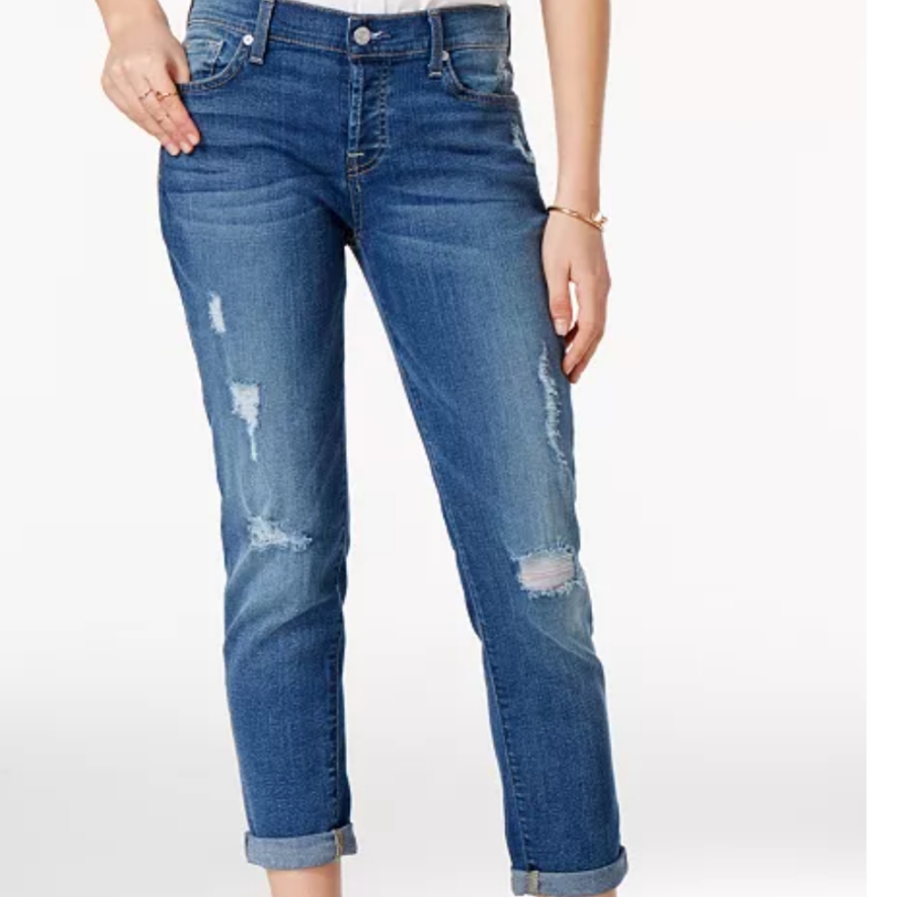 7 FAM josefina button fly boyfriend Jeans